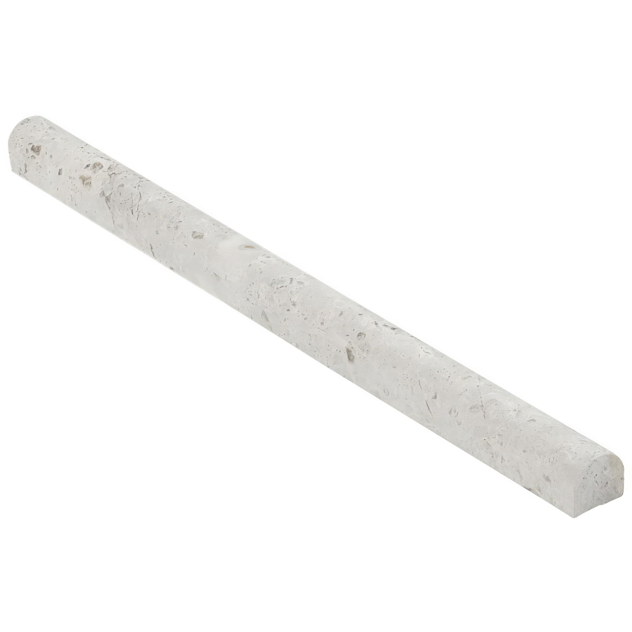 Silver Sand Pencil Liner Honed Gray Limestone Tile Trim For Walls & Floors