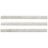 Silver Sand Pencil Liner Honed Gray Limestone Tile Trim For Walls & Floors