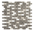 Mix Color 1x2 Honed Marble Mosaic Tile For Walls & Floors