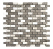 Mix Color 1x2 Honed Marble Mosaic Tile For Walls & Floors-Sample