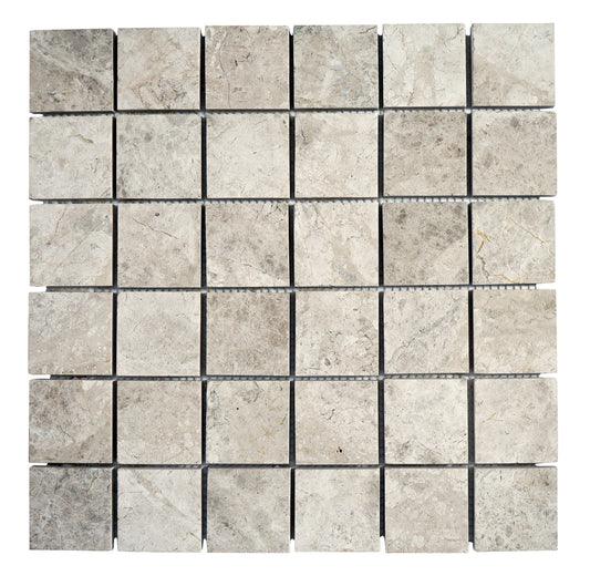 Silver Sand 2x2 Honed Limestone Mosaic Tile For Walls & Floors