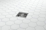 Thasos 3-inch Hexagon Honed Marble Mosaic Tile For Walls & Floors
