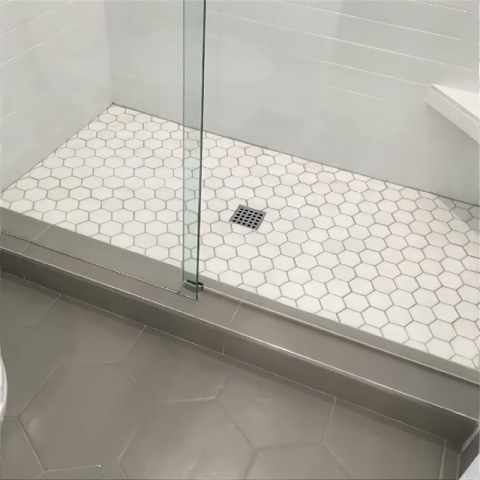 Thasos 3-inch Hexagon Honed Marble Mosaic Tile For Walls & Floors
