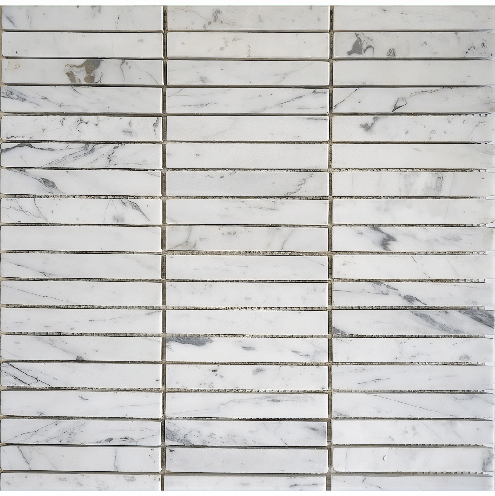 Carrara 1x4 Brick Honed White Marble Mosaic Tile For Walls & Floors-Sample