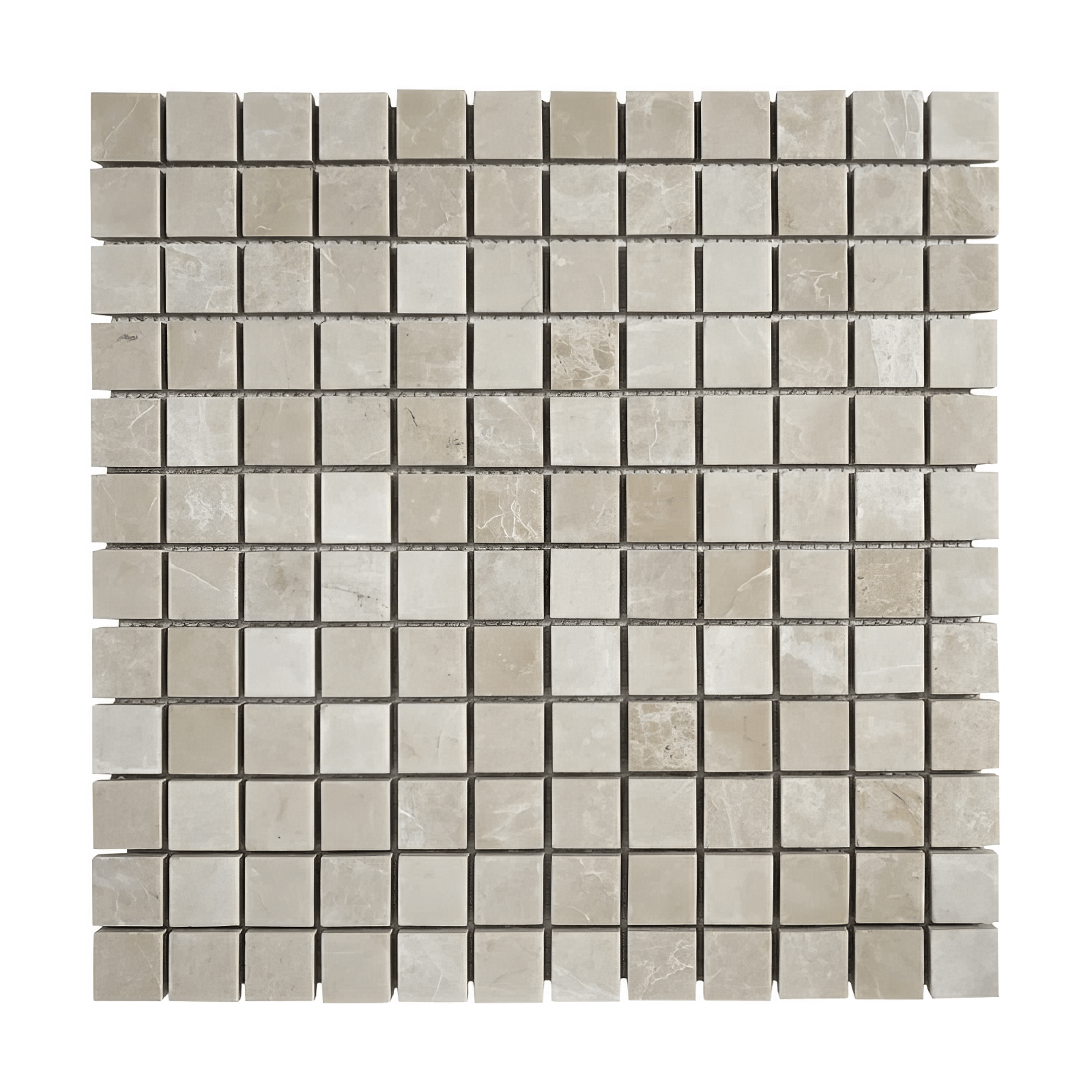 Crema Marfil 1x1 Honed Beige Marble Mosaic Tile For Walls & Floors-Sample
