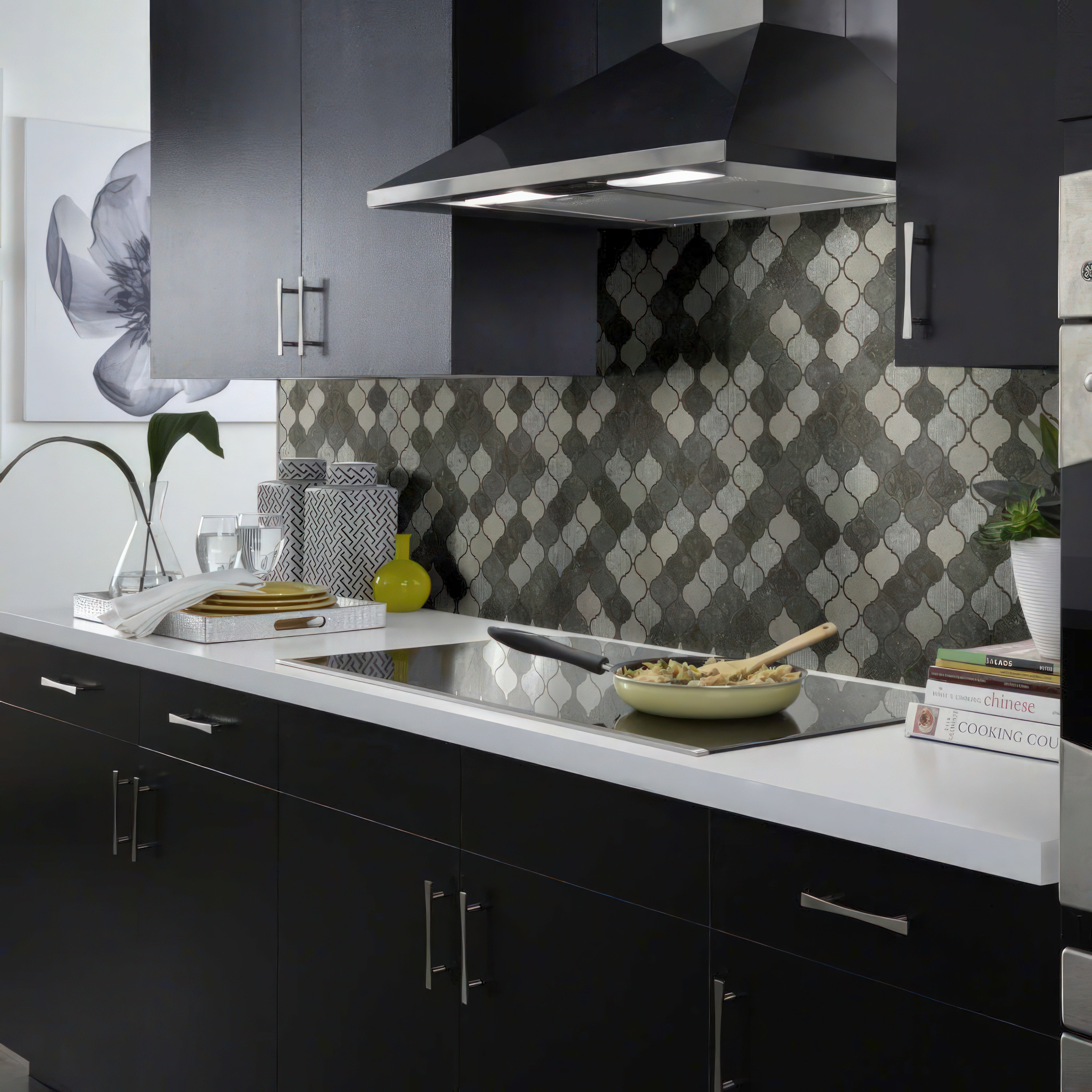 Lantern Milly Gray Limestone Mosaic Tile For Walls & Floors