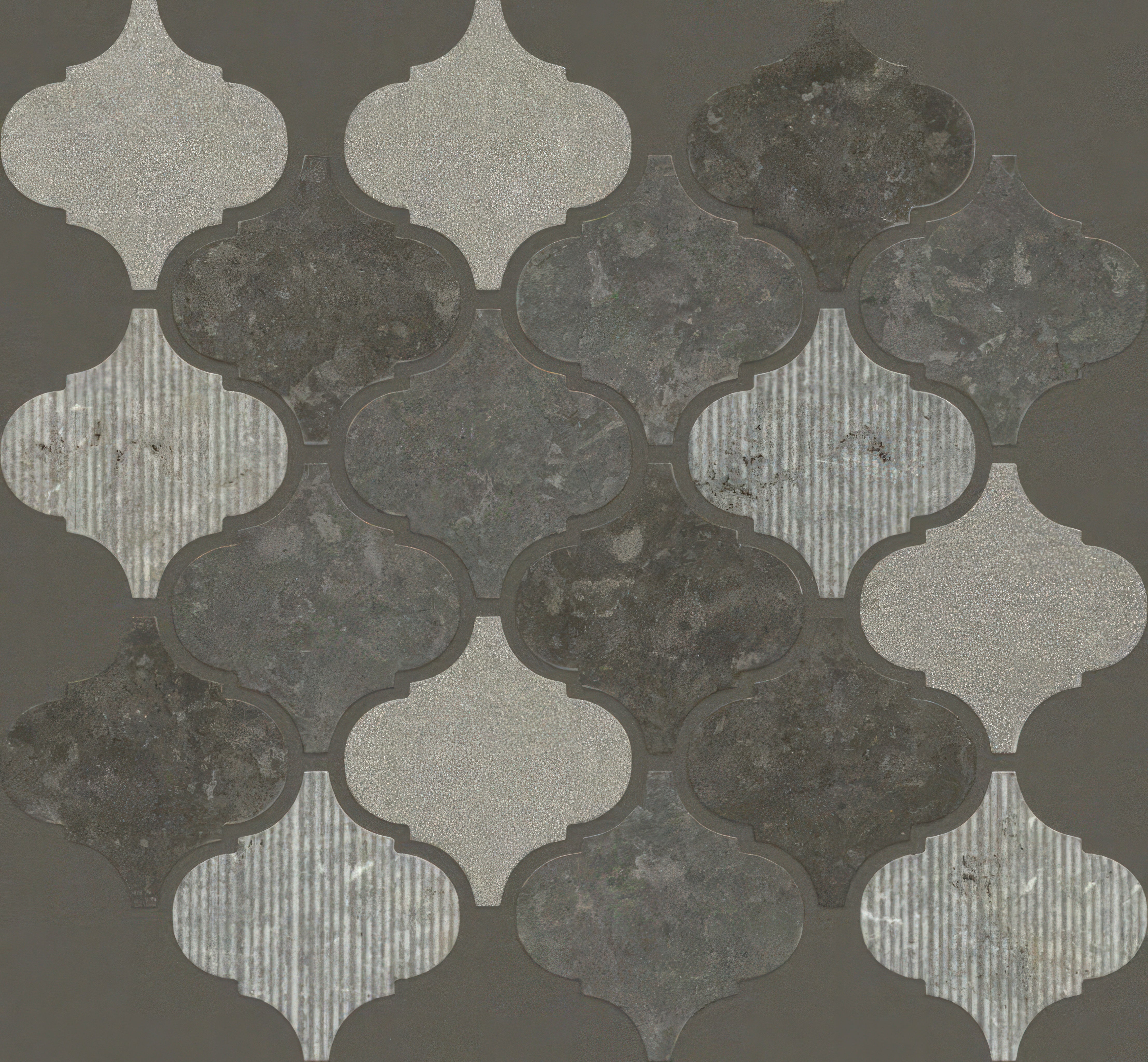 Lantern Milly Gray Limestone Mosaic Tile For Walls & Floors