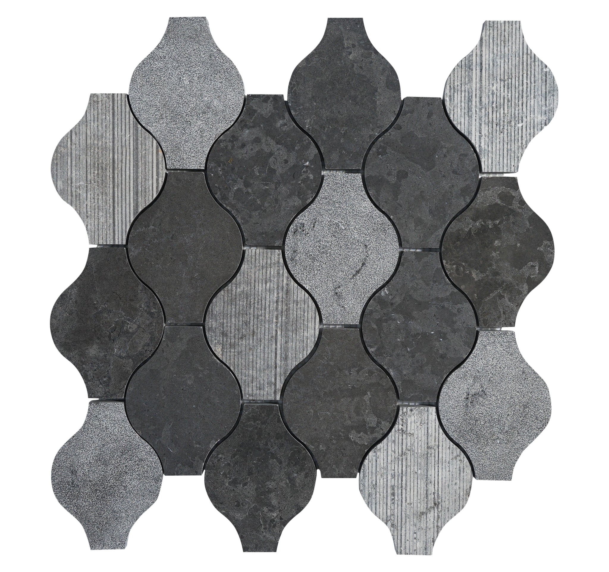 Ornament Milly Gray Limestone Mosaic Tile For Walls & Floors