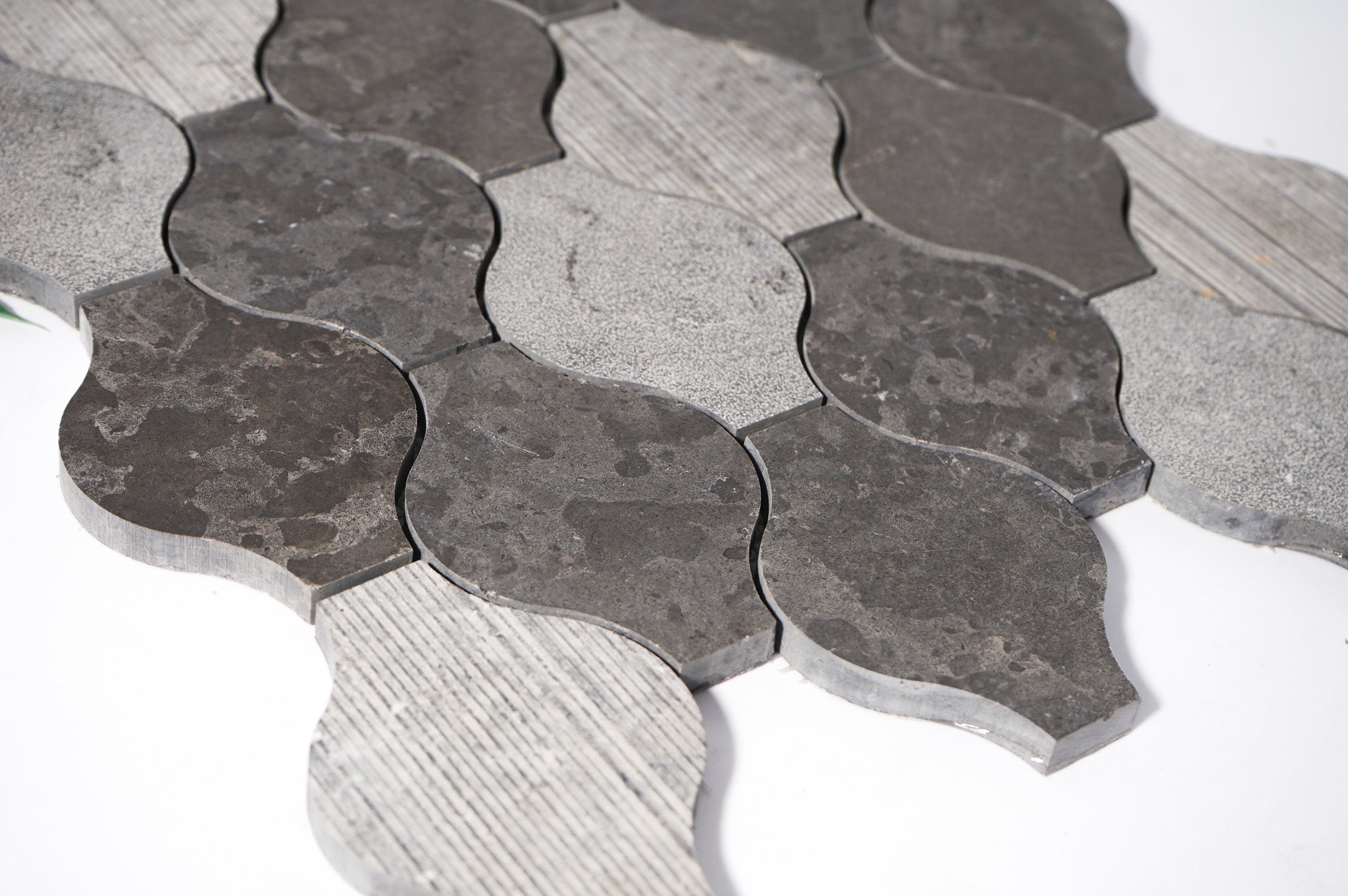 Ornament Milly Gray Limestone Mosaic Tile For Walls & Floors