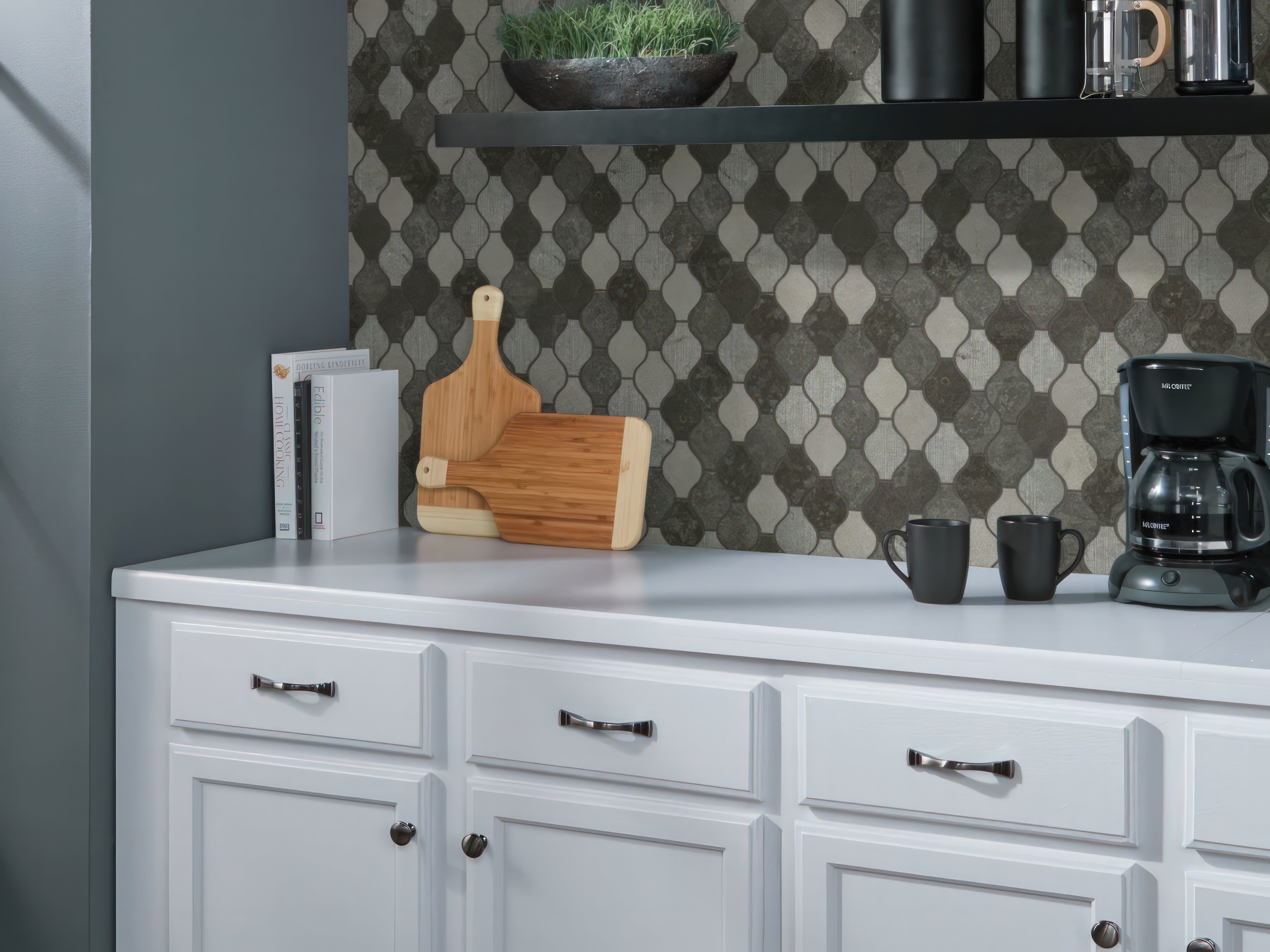 Ornament Milly Gray Limestone Mosaic Tile For Walls & Floors