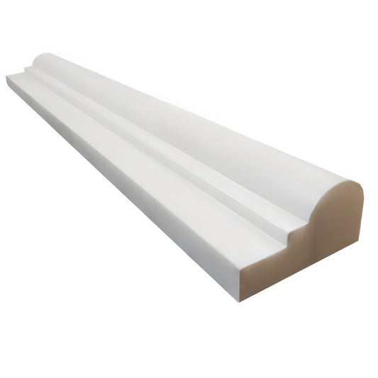 Bianco Dolomite Ogee Chair Rail Polished White Marble Tile Trim For Walls & Floors