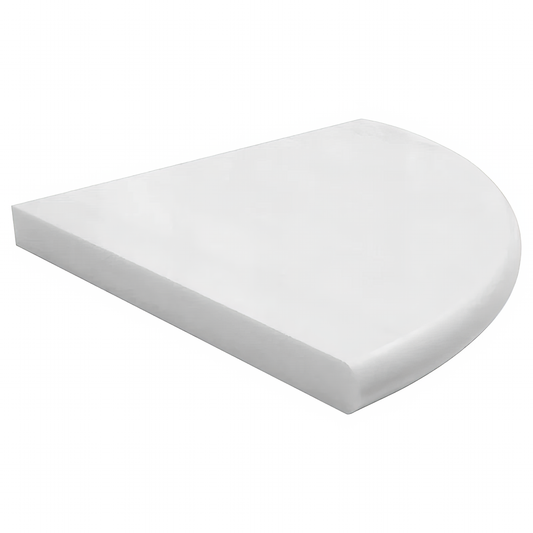 Bianco Dolomite Corner Shelf Polished White Marble Tile Trim For Walls & Floors