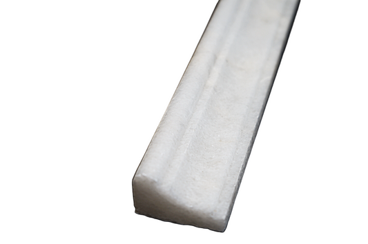 Bianco Chair Rail Honed White Marble Tile Trim For Walls & Floors