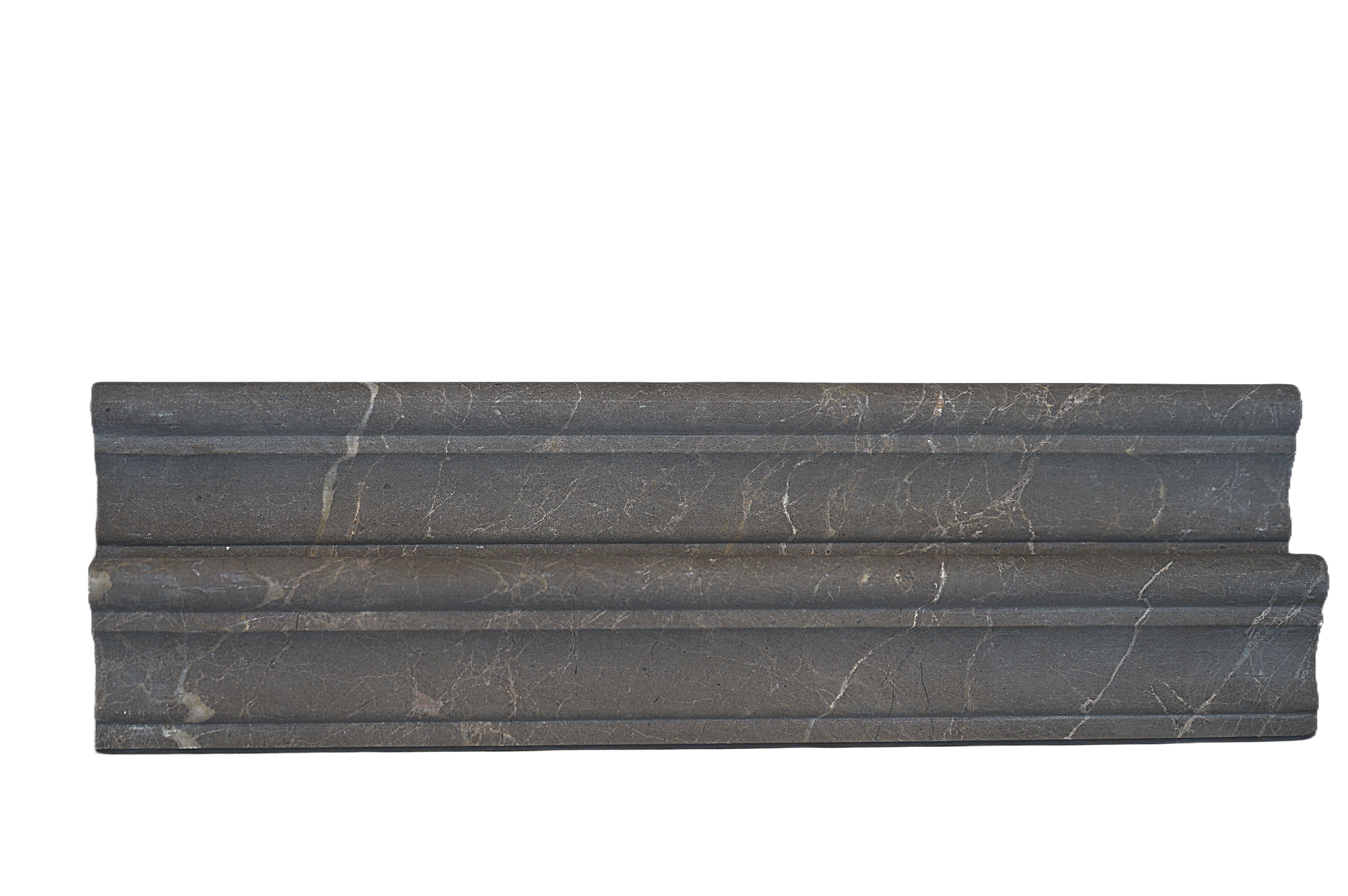 Royal Gray Chair Rail Honed Marble Tile Trim For Walls & Floors