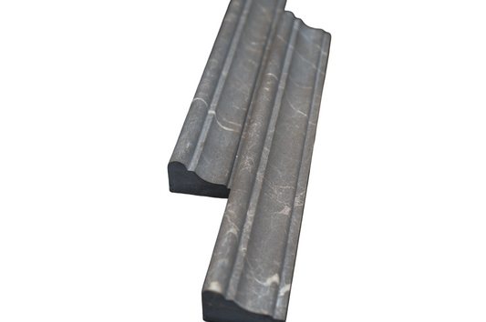 Royal Gray Chair Rail Honed Marble Tile Trim For Walls & Floors