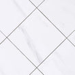 Bianco Dolomite 12x12 Polished White Marble Tile For Walls & Floors Beveled