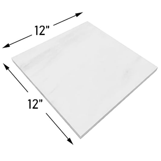 Bianco Dolomite 12x12 Polished White Marble Tile For Walls & Floors