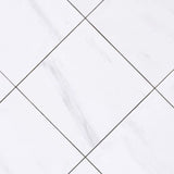Bianco Dolomite 12x12 Polished White Marble Tile For Walls & Floors Beveled