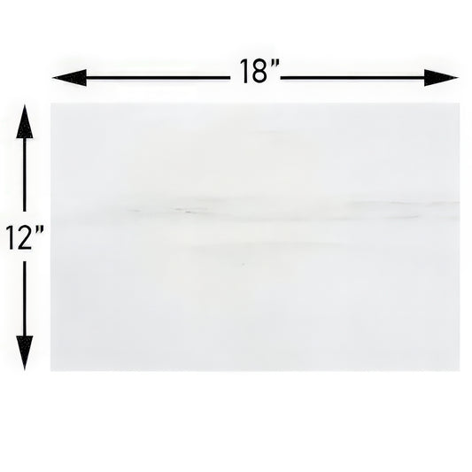 Bianco Dolomite 12x18 Polished White Marble Tile For Walls & Floors