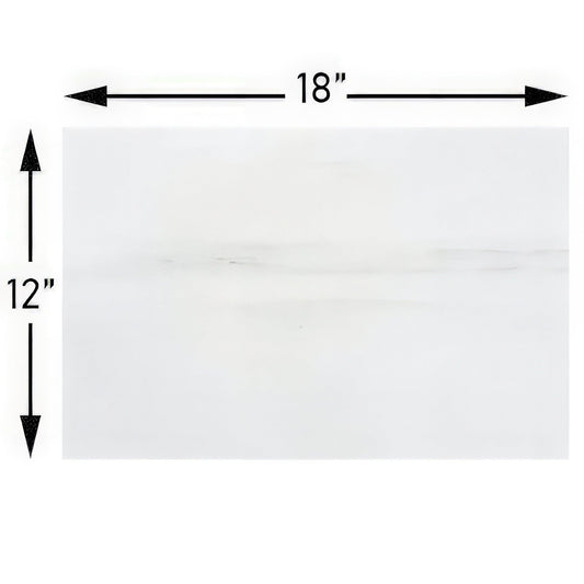 Bianco Dolomite 12x18 Polished White Marble Tile For Walls & Floors-Sample