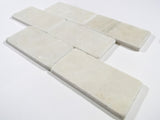 Crema Beige 3x6 Tumbled Marble Tile For Walls & Floors