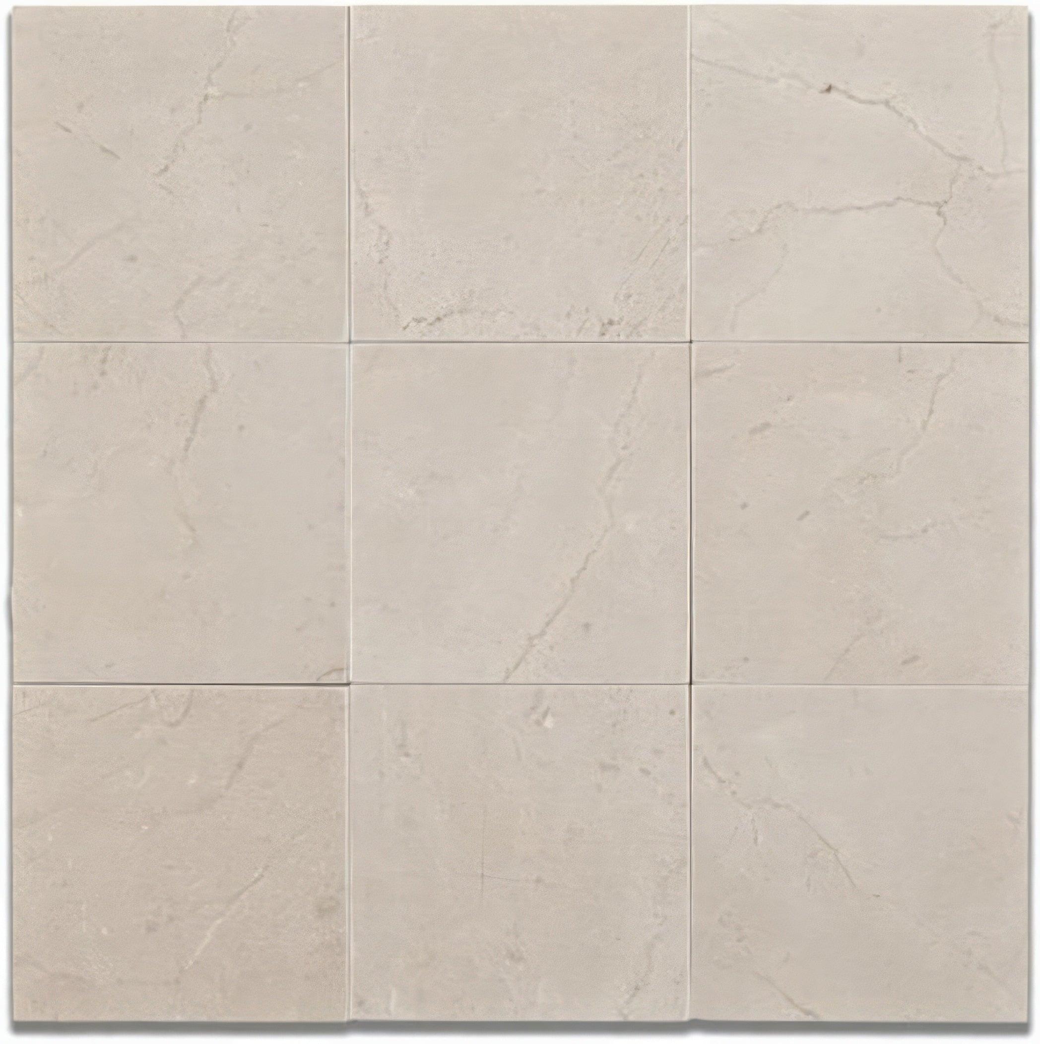 Crema Marfil 4x4 Honed Beige Marble Tile For Walls & Floors-Sample