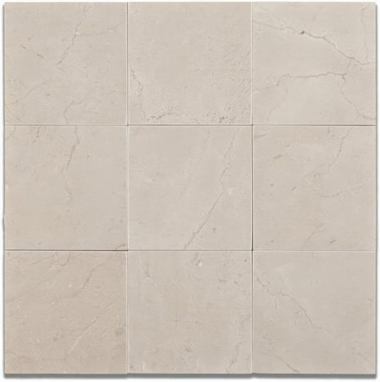 Crema Marfil 4x4 Honed Beige Marble Tile For Walls & Floors