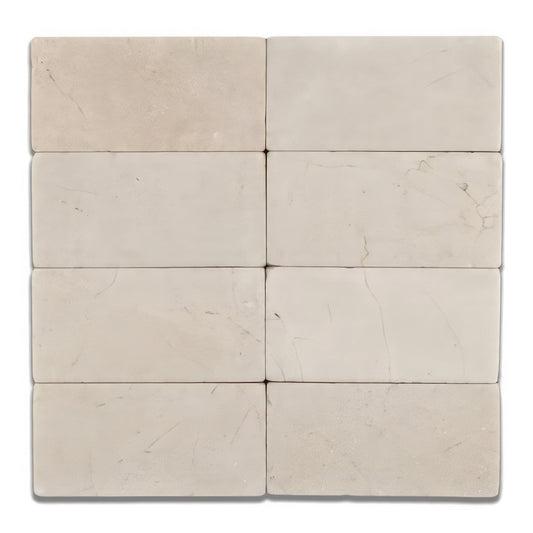 Crema Marfil 3x6 Tumbled Beige Marble Tile For Walls & Floors-Sample