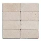 Crema Marfil 3x6 Tumbled Beige Marble Tile For Walls & Floors-Sample