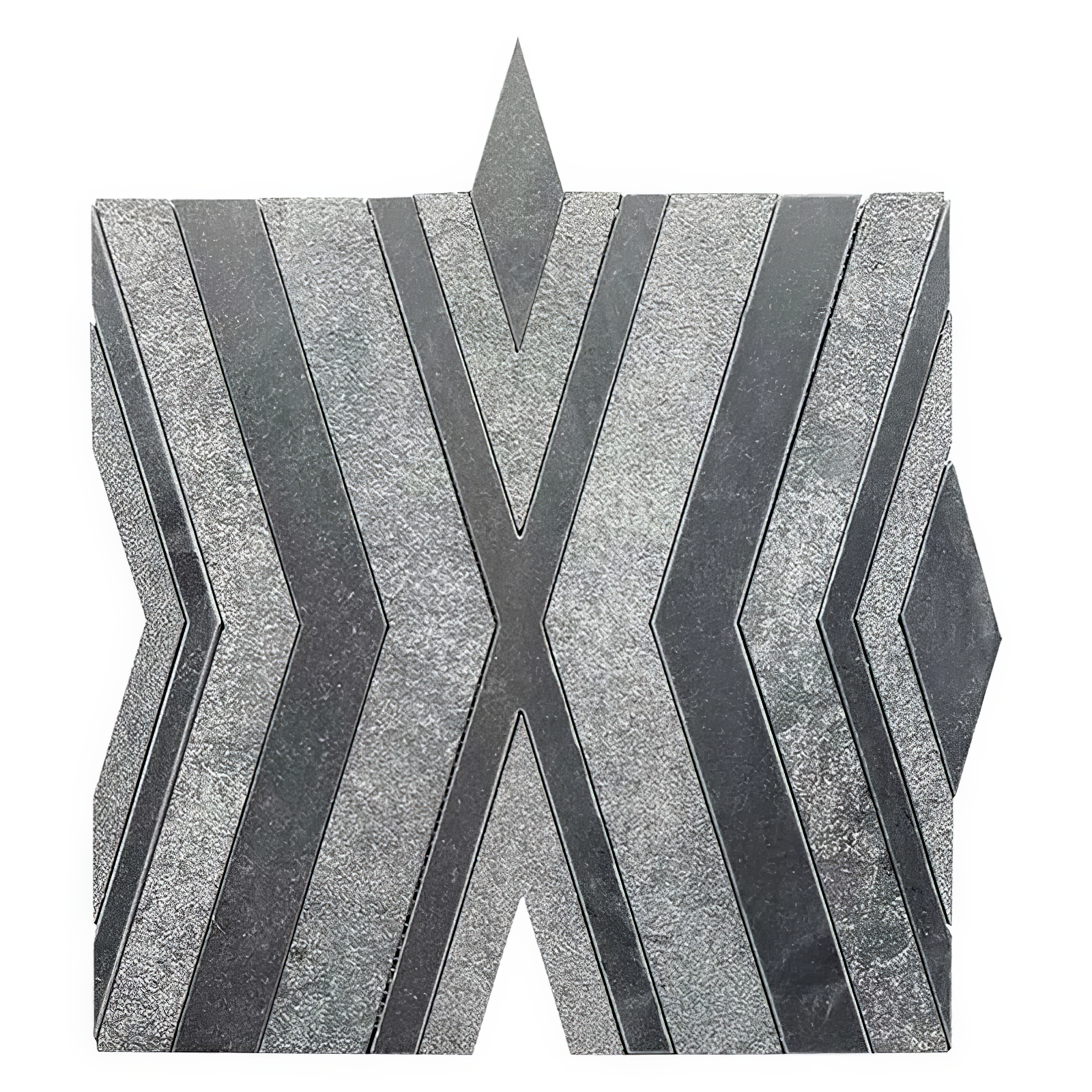 Alleyway Dark Gray Honed Marble Mosaic Tile For Walls & Floors