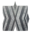 Alleyway Dark Gray Honed Marble Mosaic Tile For Walls & Floors