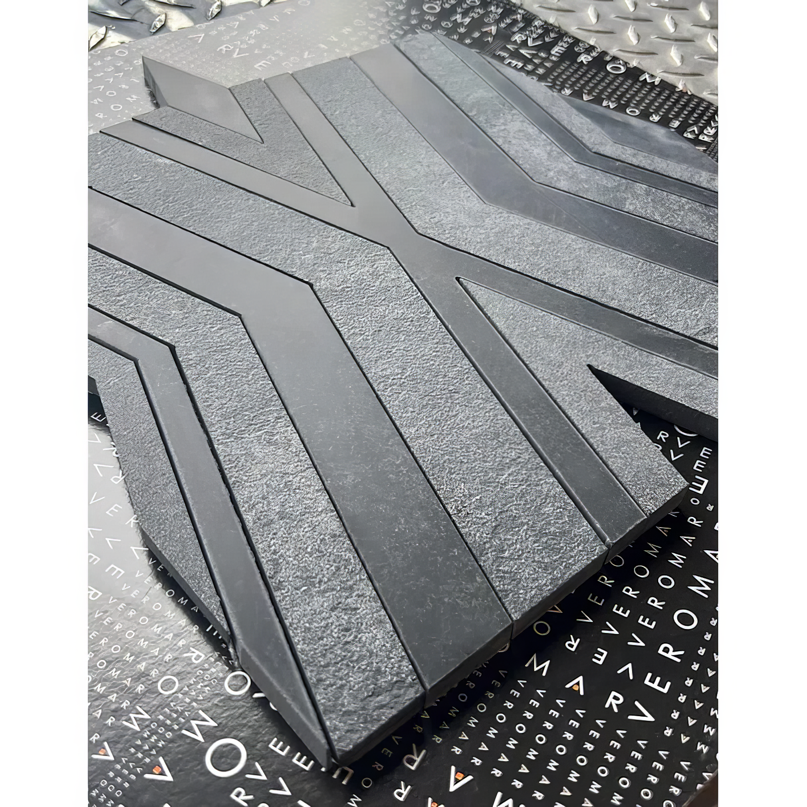 Alleyway Dark Gray Honed Marble Mosaic Tile For Walls & Floors