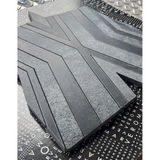 Alleyway Dark Gray Honed Marble Mosaic Tile For Walls & Floors