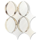 Sigma Dolomite Violetta Polished White Marble Mosaic Tile For Walls & Floors