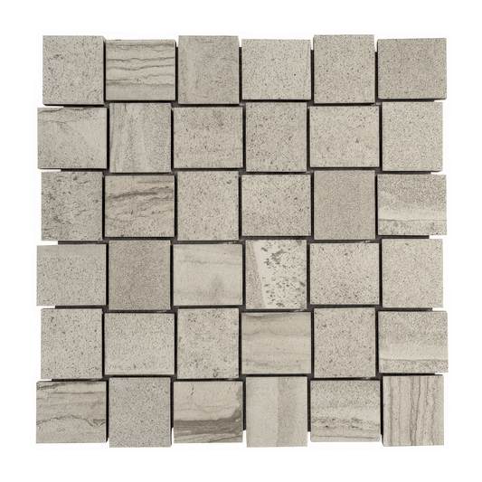 2x2 Beige Matte Porcelain Mosaic Tile For Walls & Floors-Sample