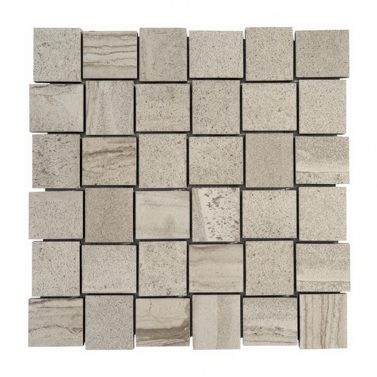 2x2 Beige Matte Porcelain Mosaic Tile For Walls & Floors