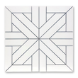 Parque 1 Polished White Porcelain Mosaic Tile For Walls & Floors-Sample