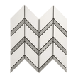 Chevron Polished Porcelain Mosaic Tile For Walls & Floors-Sample