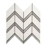 Chevron Polished Porcelain Mosaic Tile For Walls & Floors