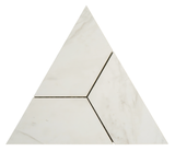 Delta Calacatta Polished White Porcelain Mosaic Tile For Walls & Floors