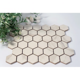 Calacatta 2-inch Hexagon Matte Porcelain Mosaic Tile For Walls & Floors