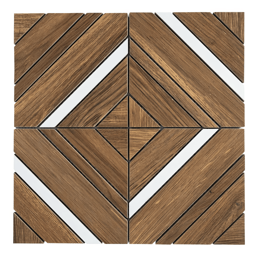 Parque 3 Brown Matte Porcelain Mosaic Tile For Walls & Floors-Sample