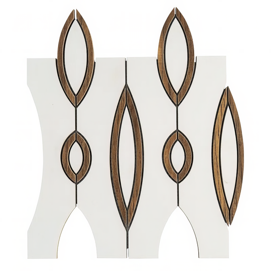 Piarro White Matte Porcelain Mosaic Tile For Walls & Floors