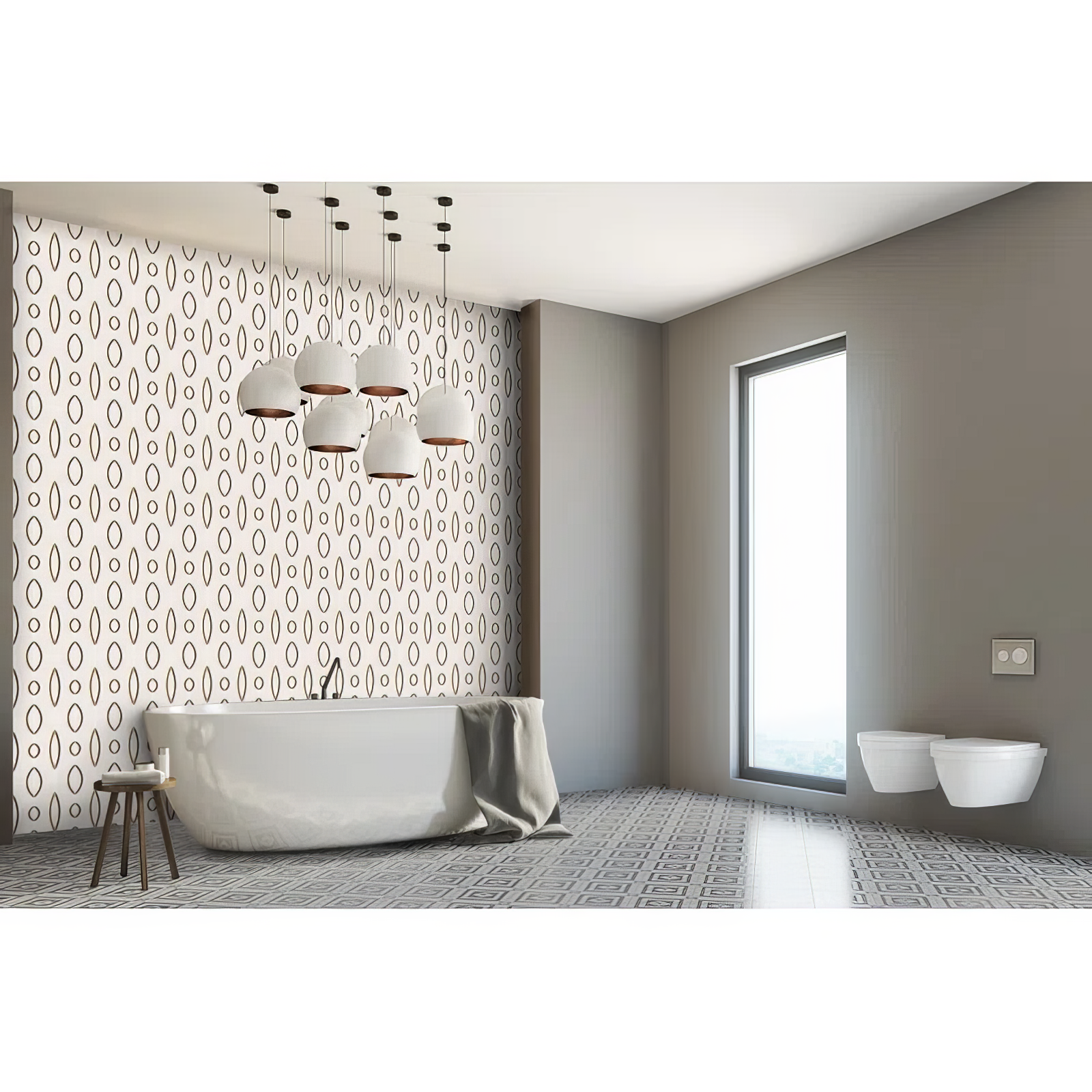 Piarro White Matte Porcelain Mosaic Tile For Walls & Floors