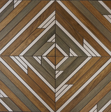 Tribe Matte Brown Porcelain Mosaic Tile For Walls & Floors