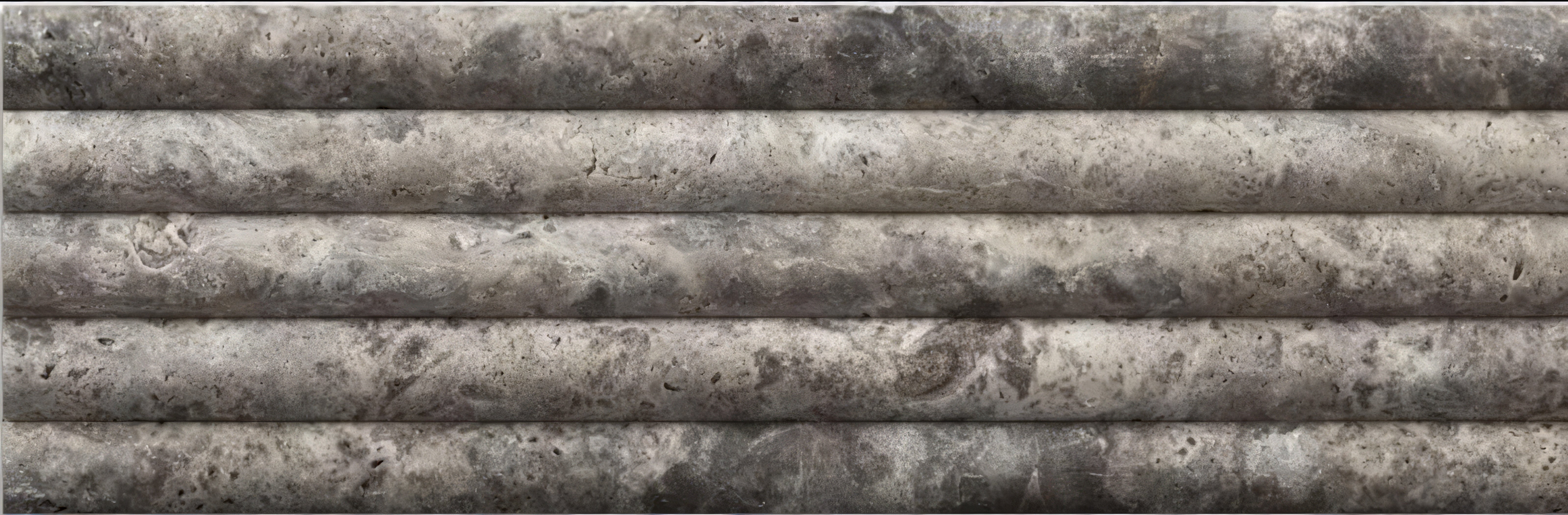 Travertine Pencil Liner Honed Silver Tile Trim For Walls & Floors