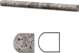 Travertine Pencil Liner Honed Silver Tile Trim For Walls & Floors