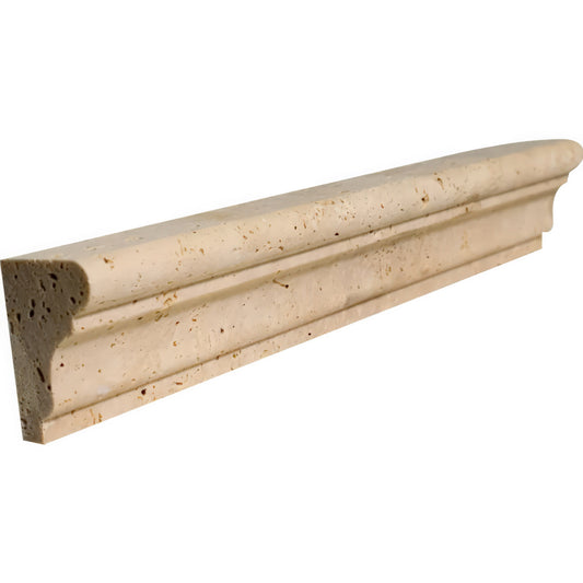 Travertine Chair Rail Honed Beige Tile Trim For Walls & Floors
