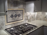 Travertine 4x4 Tumbled Silver Tile For Walls & Floors