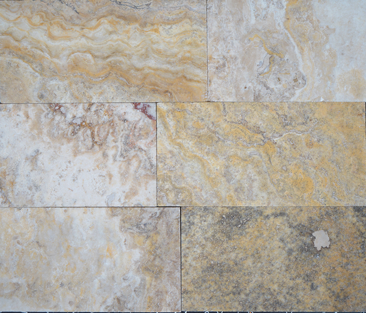 Travertine Beige 3x6 Honed Marble Tile For Walls & Floors